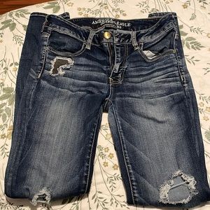 AE distressed jeggings